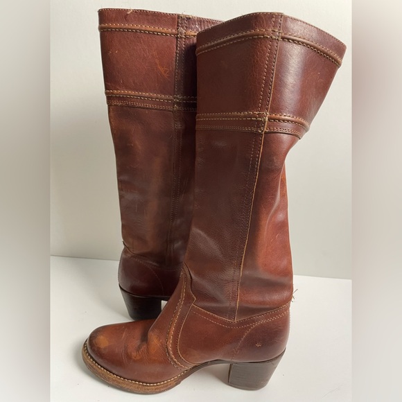 Frye Brown Heeled Boots for Women - Picture 2 of 6